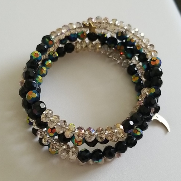 Swarovski Crystal Bead Wire Wrap Bead Bracelet - Picture 7 of 8